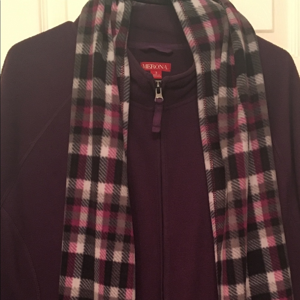 EUC. Jacket and scarf.
