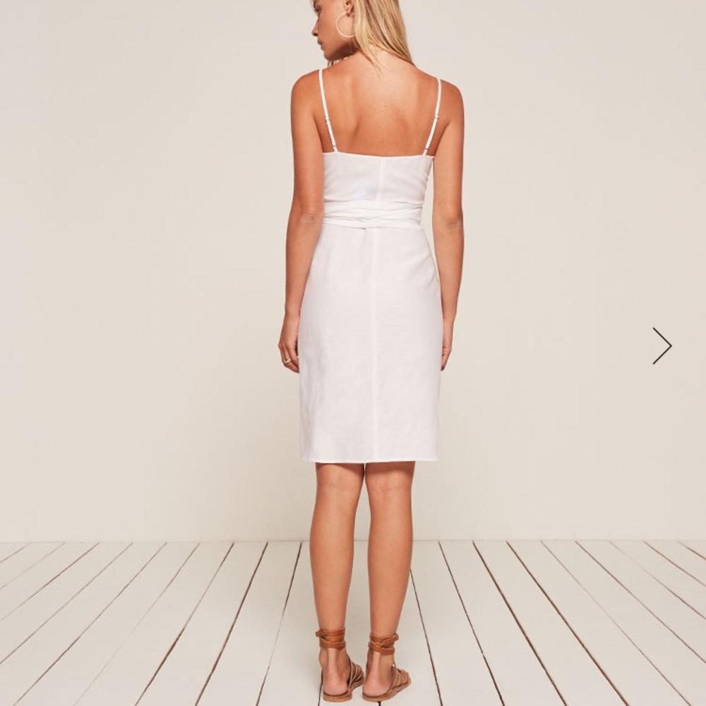 🍓SOLD🍓Reformation lucilia linen wrap dress - Picture 4 of 7
