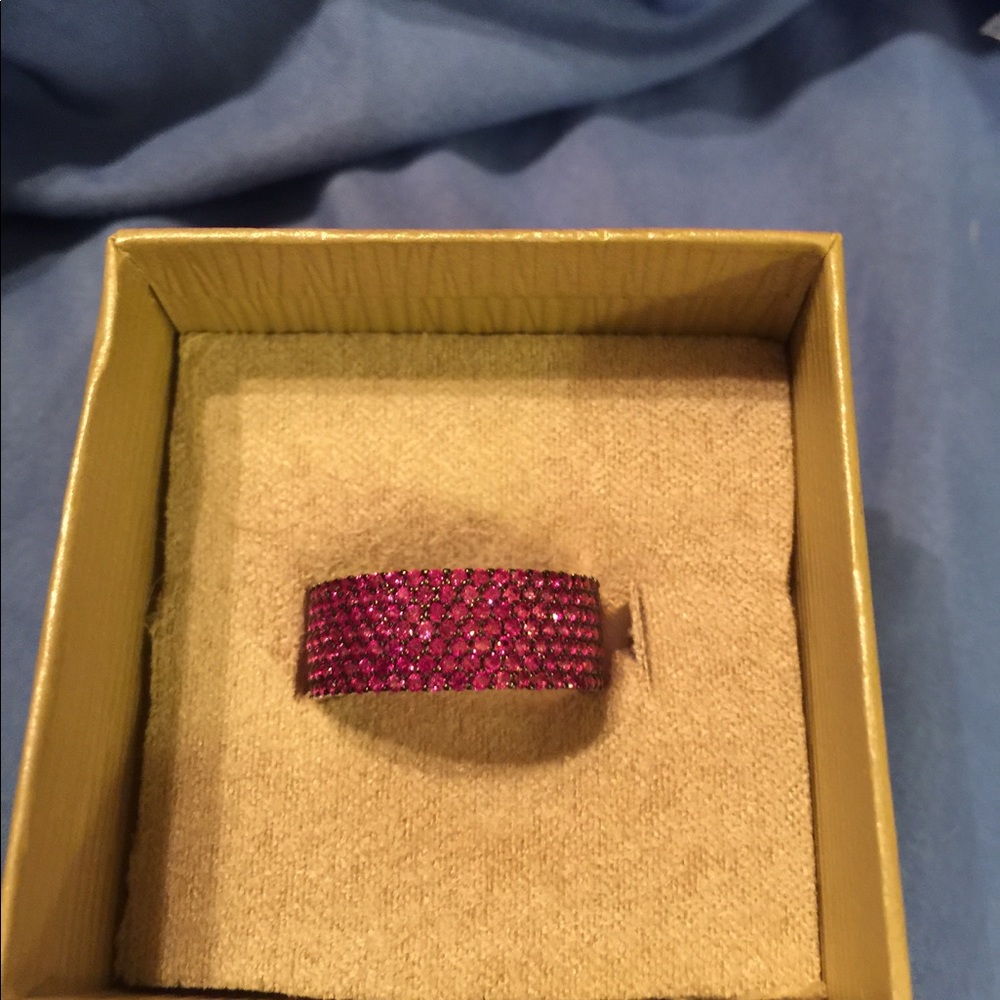 Lab created pink Saphirre ring