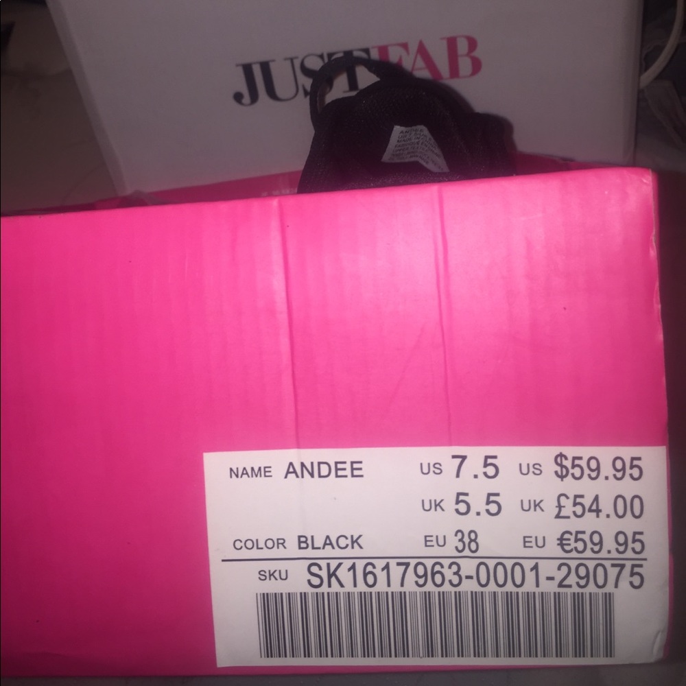 NWT-NEVER WORN JustFab Black Suede Andee Sneakers - Picture 4 of 4