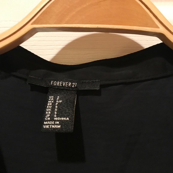 Forever 21 Black Button Down - Picture 3 of 3