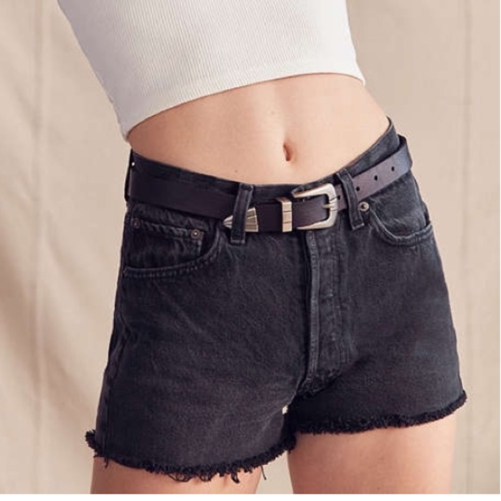 Levi's Vintage High Waisted Shorts 550 Orange Tab