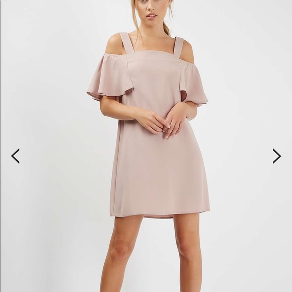 Topshop Bardot Cold-Shoulder Shift Dress - Picture 4 of 4