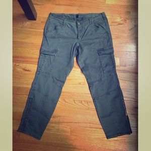 NWOT Dark Green Skinny Utility Pants