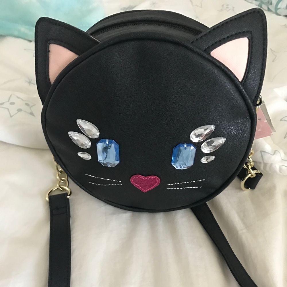 Betsey Johnson Kitty Black Purse