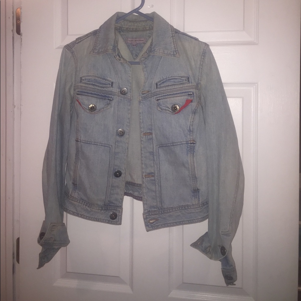 Vintage Tommy Hilfiger Light-wash Denim Jacket