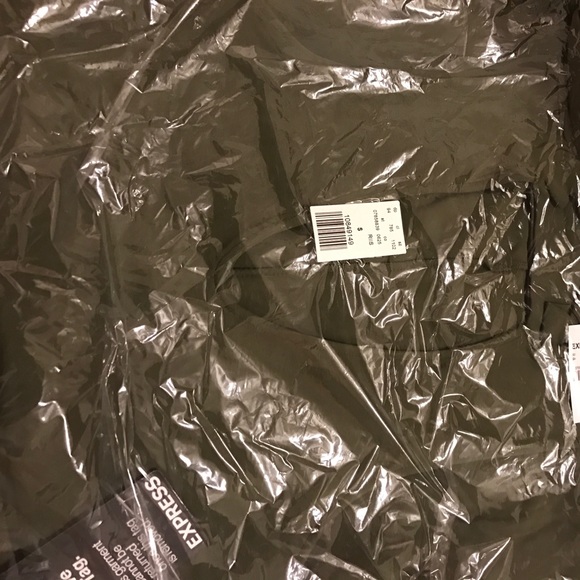 Olive Green Choker Dress from Express ✨✨ - Picture 5 of 8