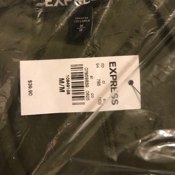 Olive Green Choker Dress from Express ✨✨ - Picture 7 of 8