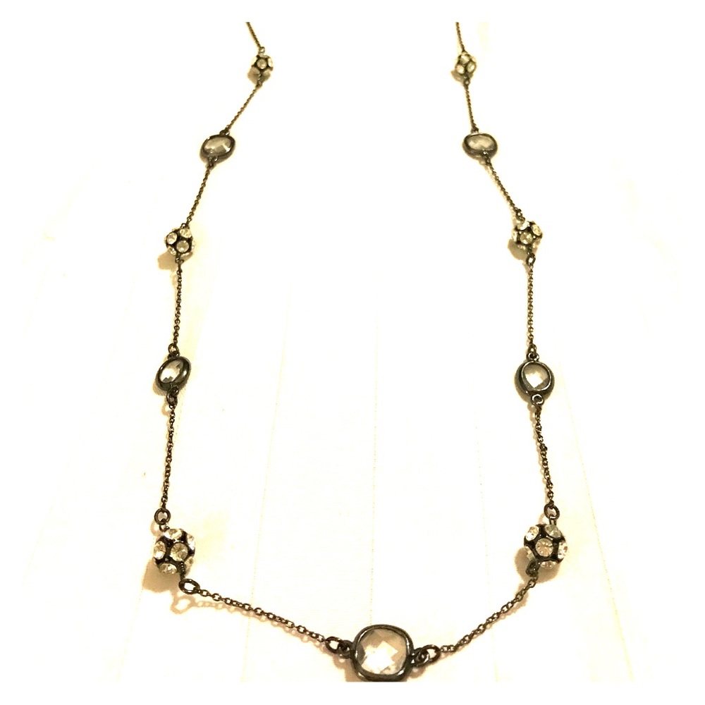 Black necklace with Crystal beads