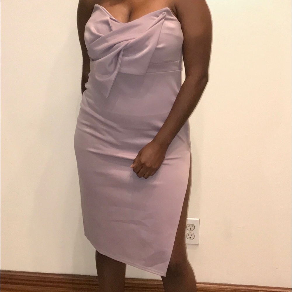 Purple tube top dress