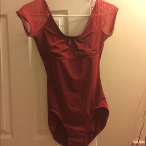 Red dance leotard