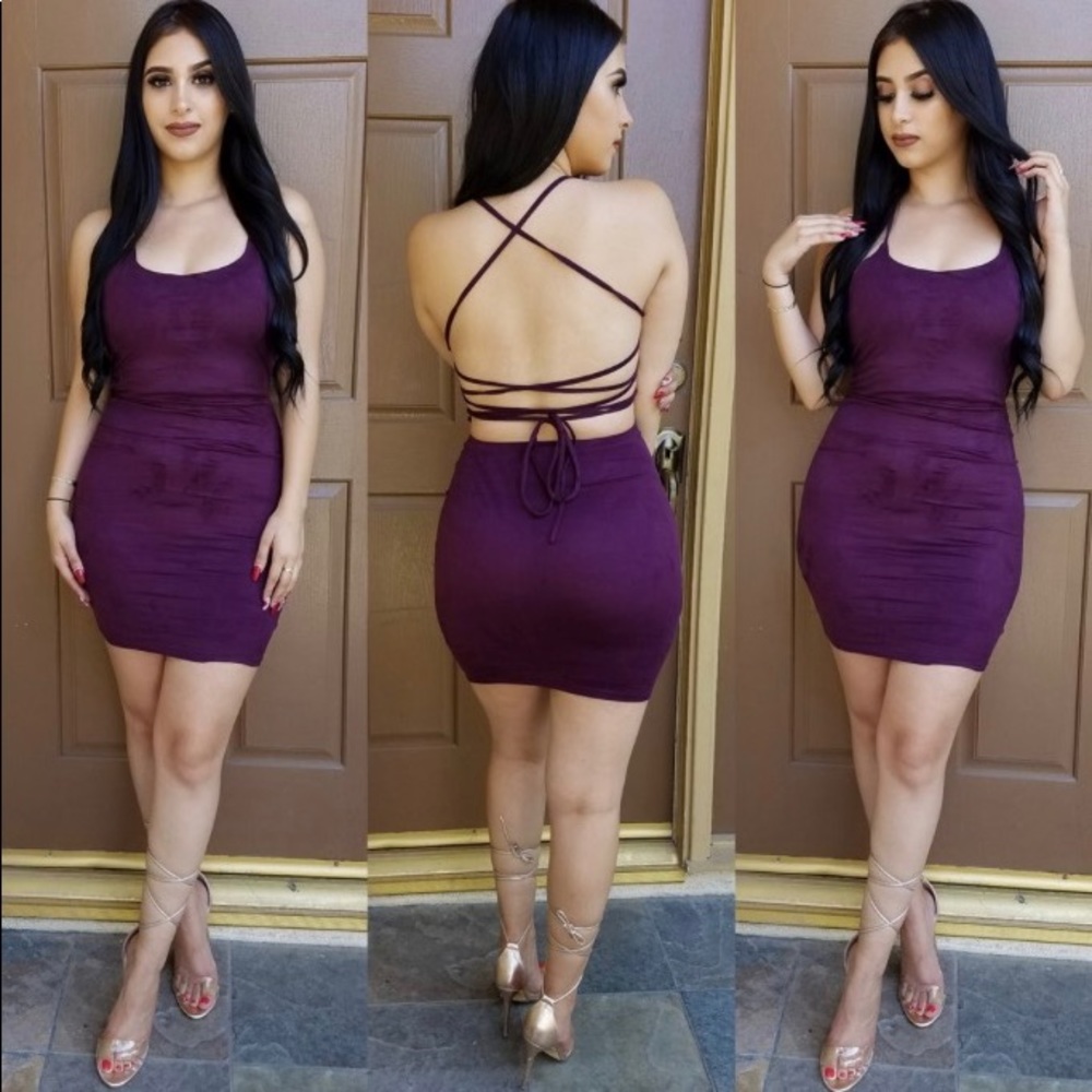 Suede Mini Dress