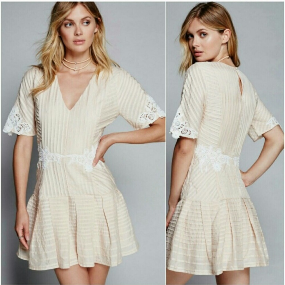 Free People drop waist dress