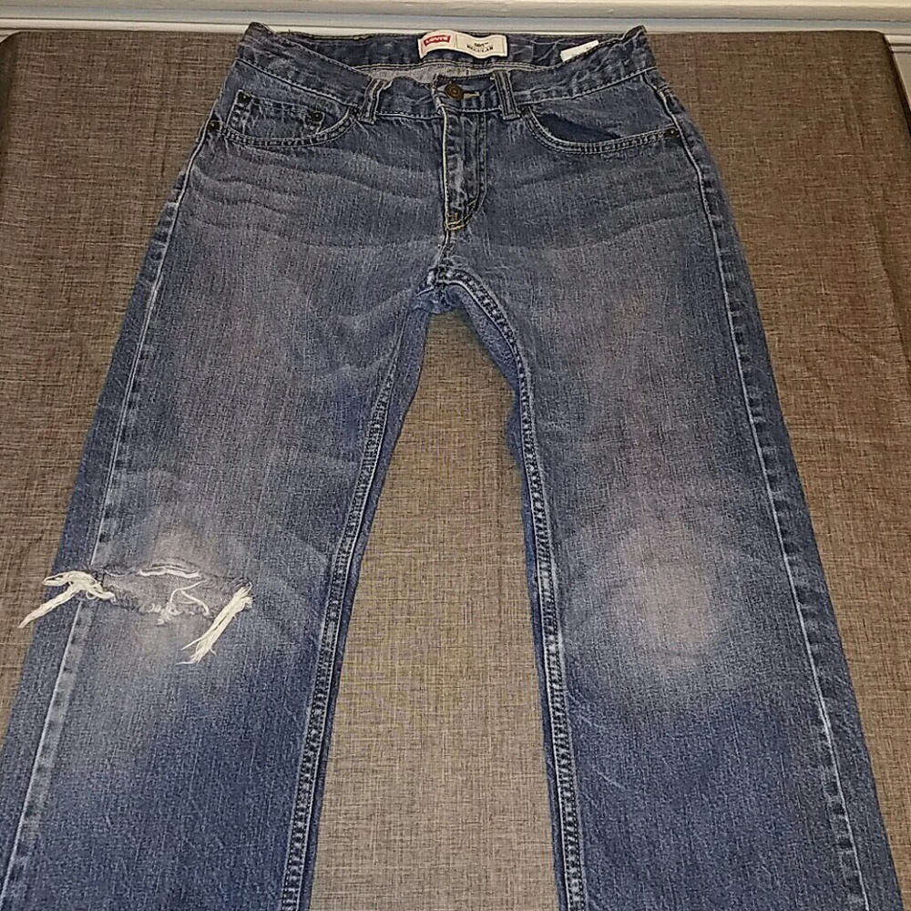 Boys 505 Regular Levi's Denim Jean's