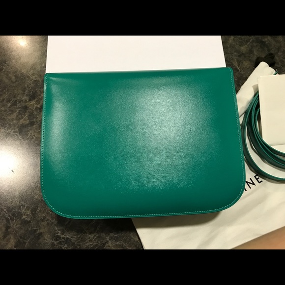 MEDIUM CLASSIC BOX BAG IN BLUE GREEN BOX CALFSKIN - Picture 3 of 8