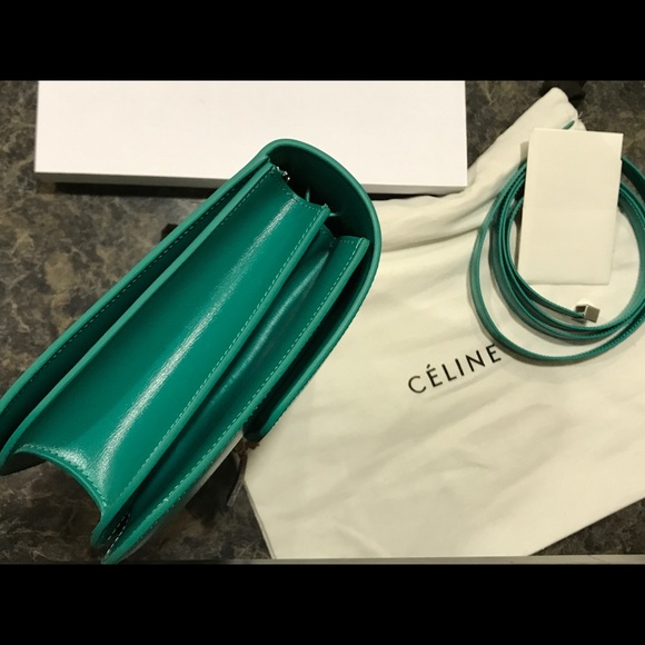 MEDIUM CLASSIC BOX BAG IN BLUE GREEN BOX CALFSKIN - Picture 4 of 8