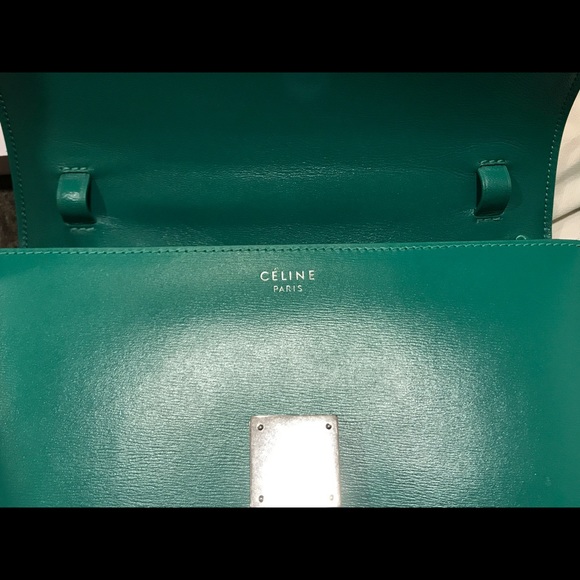 MEDIUM CLASSIC BOX BAG IN BLUE GREEN BOX CALFSKIN - Picture 5 of 8