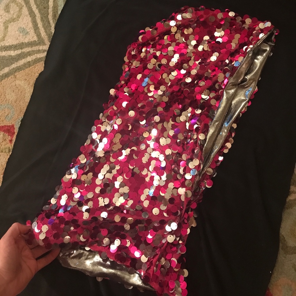 Pink Sequin Festival Hood ✨💓