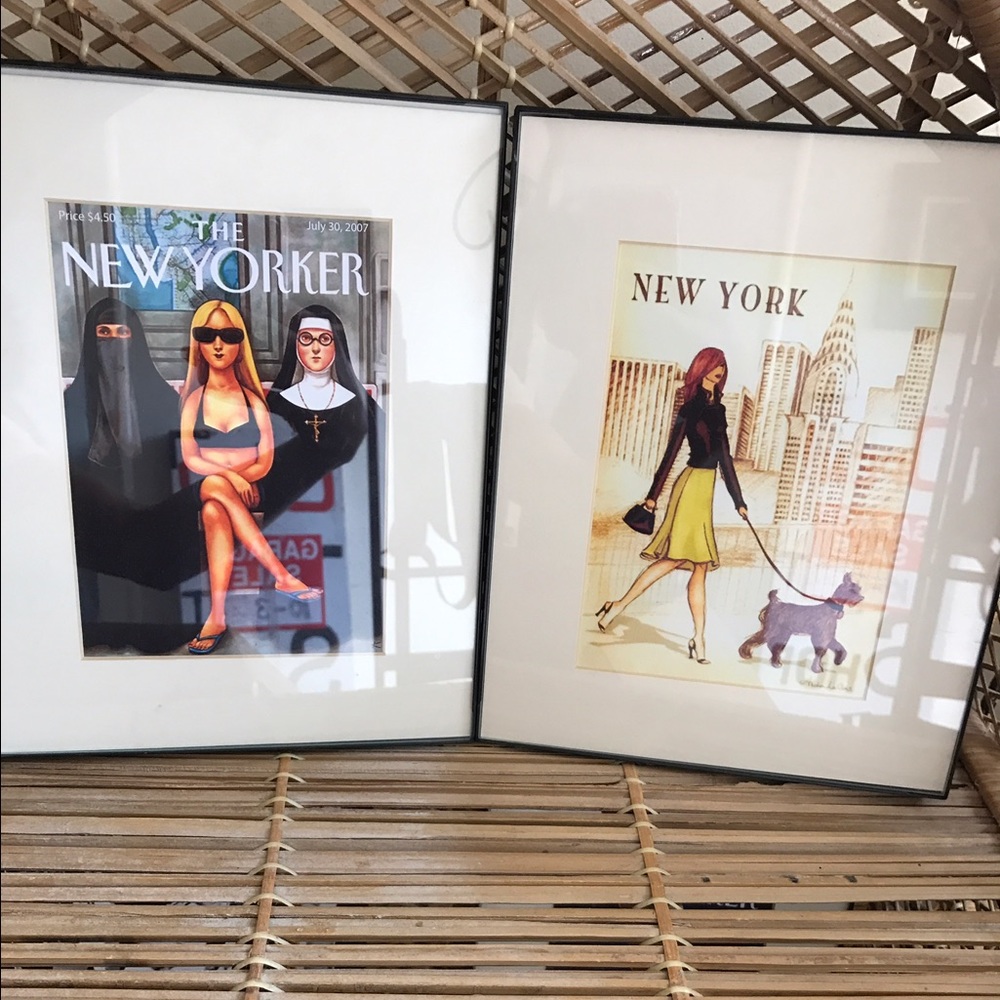 New York framed artwork pictures.