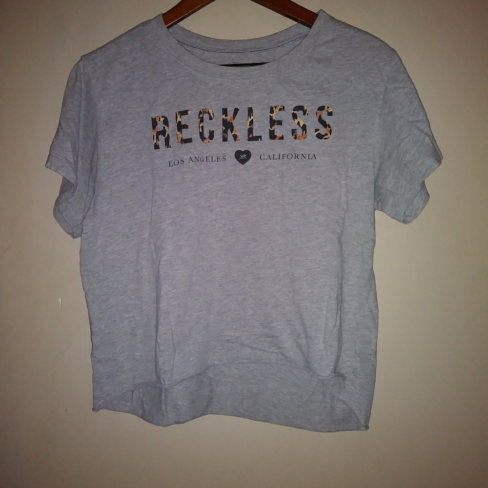 Reckless cropped tee shirt