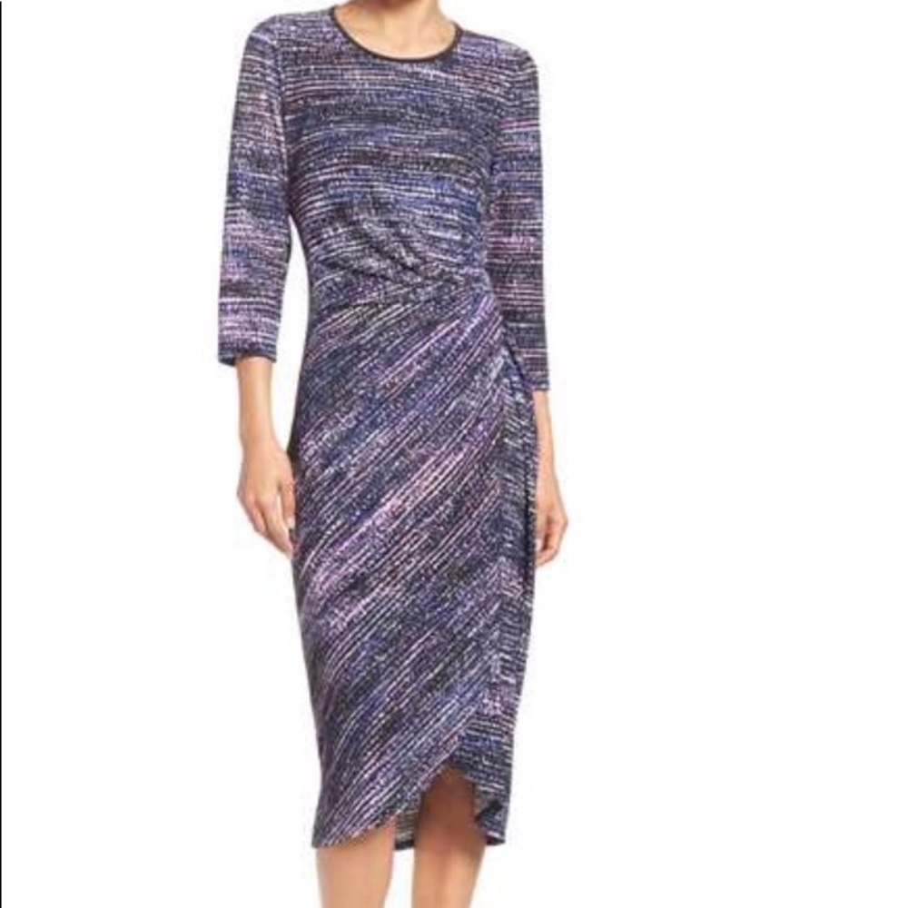 Maggy London Faux Wrap Dress