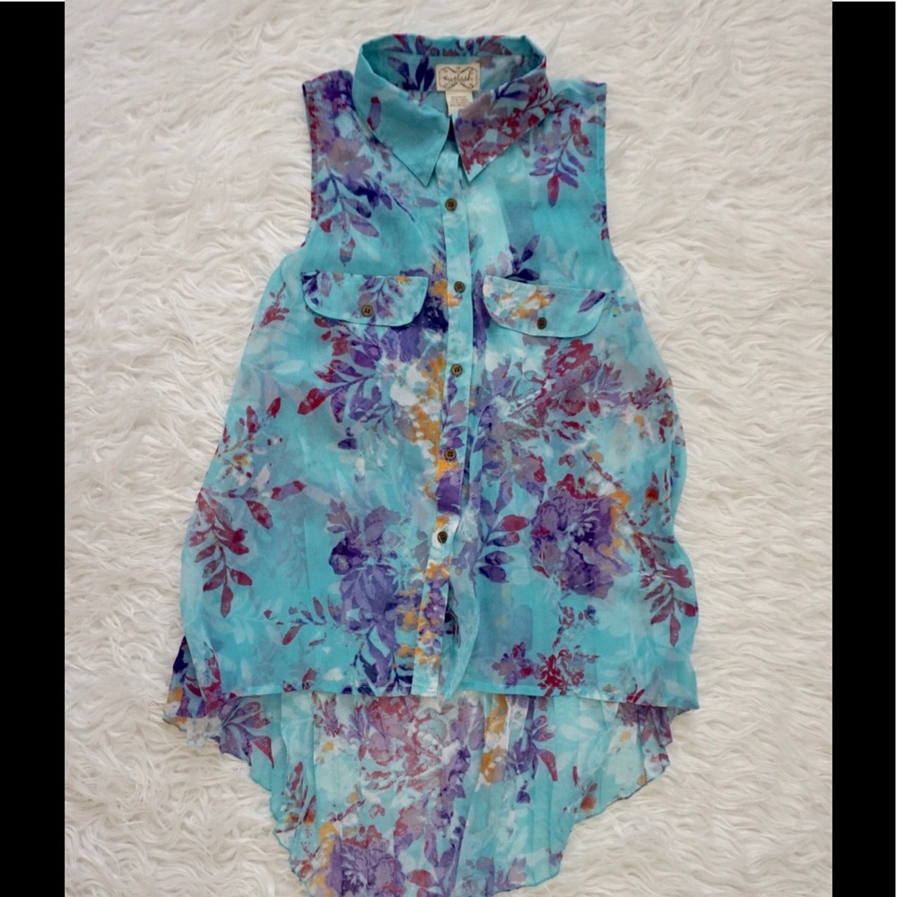 Leaf Print Cute Top