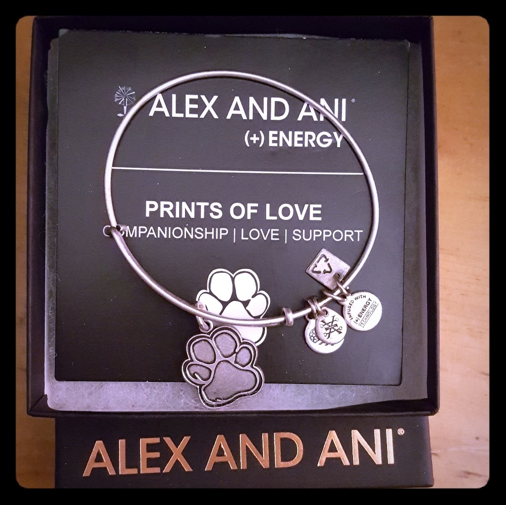 Alex and Ani Prints of Love Bracelet W/ Box