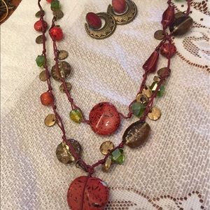 Handmade stone necklace