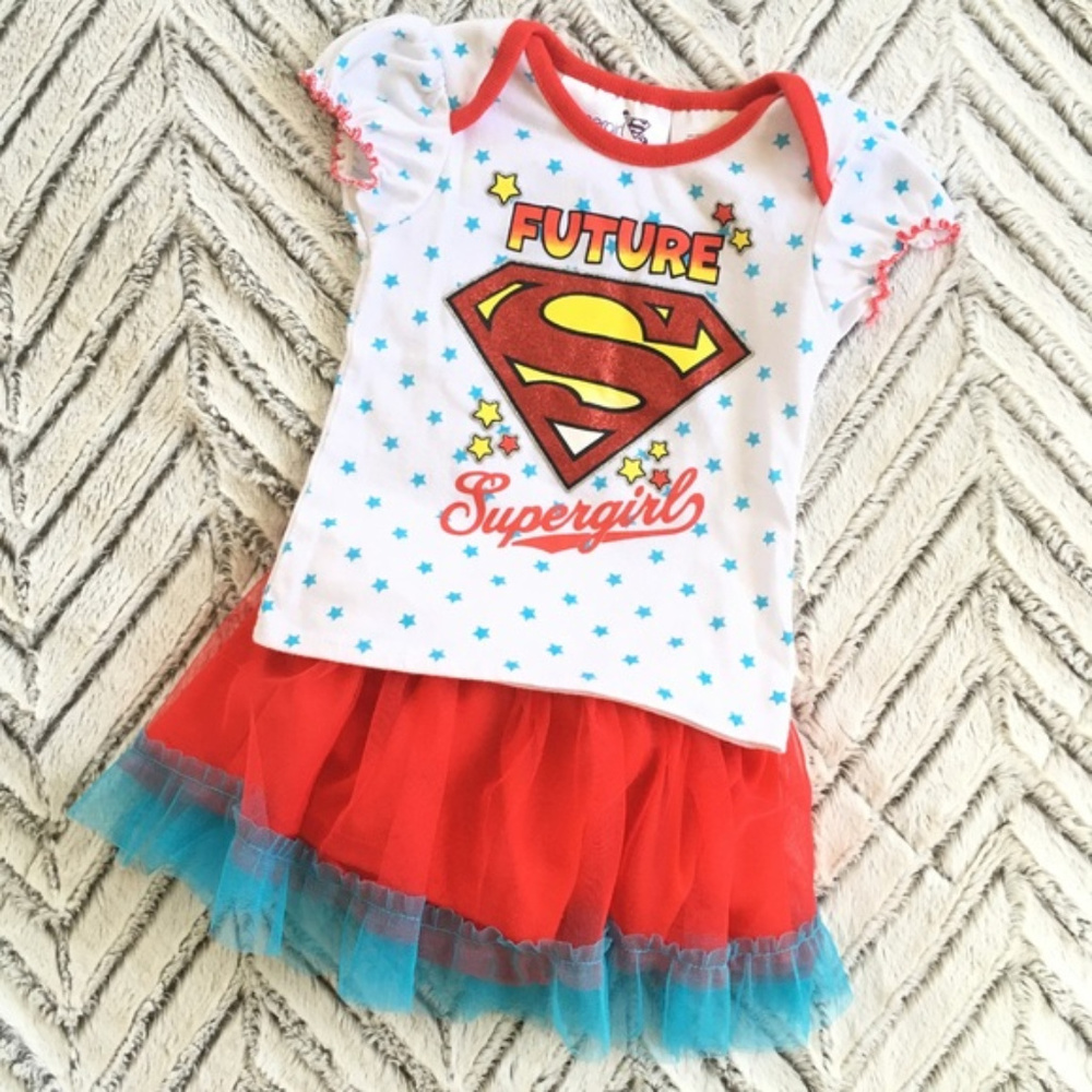 3 for $15 Supergirl 2-PC Set tutu skirt 6/9mo