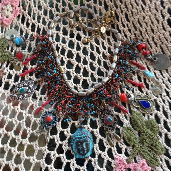 Buddha inspired necklace with Afghan Chas - Picture 1 of 1