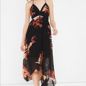 Floral High -Low Maxi Dress