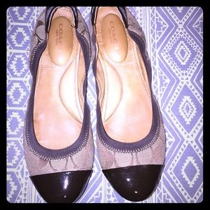 Coach ballerina flats - size 9.5