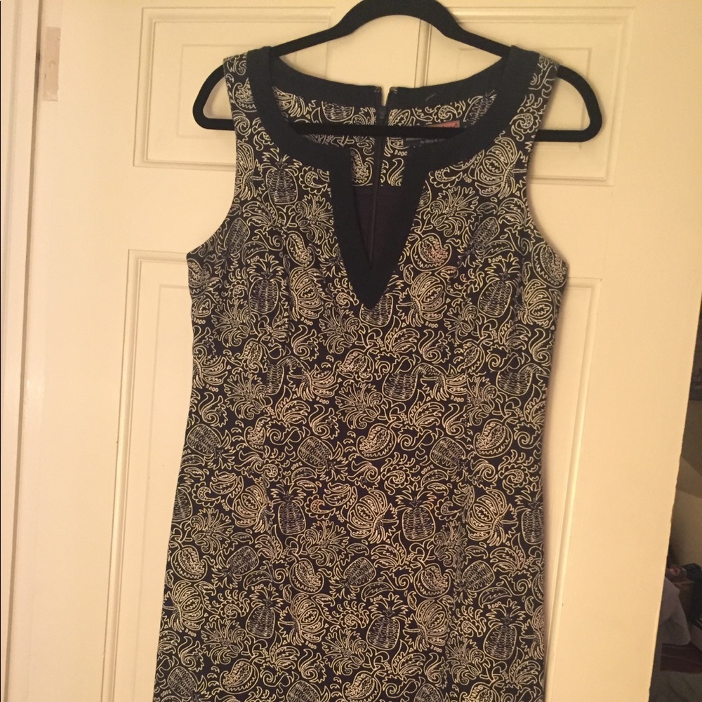 Vineyard Vines Navy scalloped dress - 8