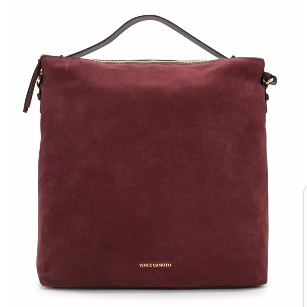 Vince Camuto  large suede hobo handbag