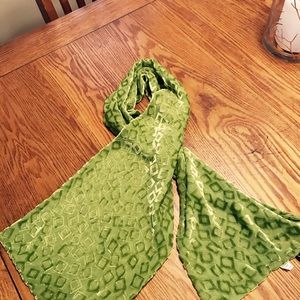 Lime Green Nylon/silk scarf