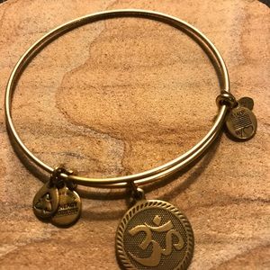 Gold OM Alex and Ani bracelet