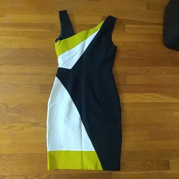 Milly colorblock dress size 2 with small stains - Picture 4 of 4