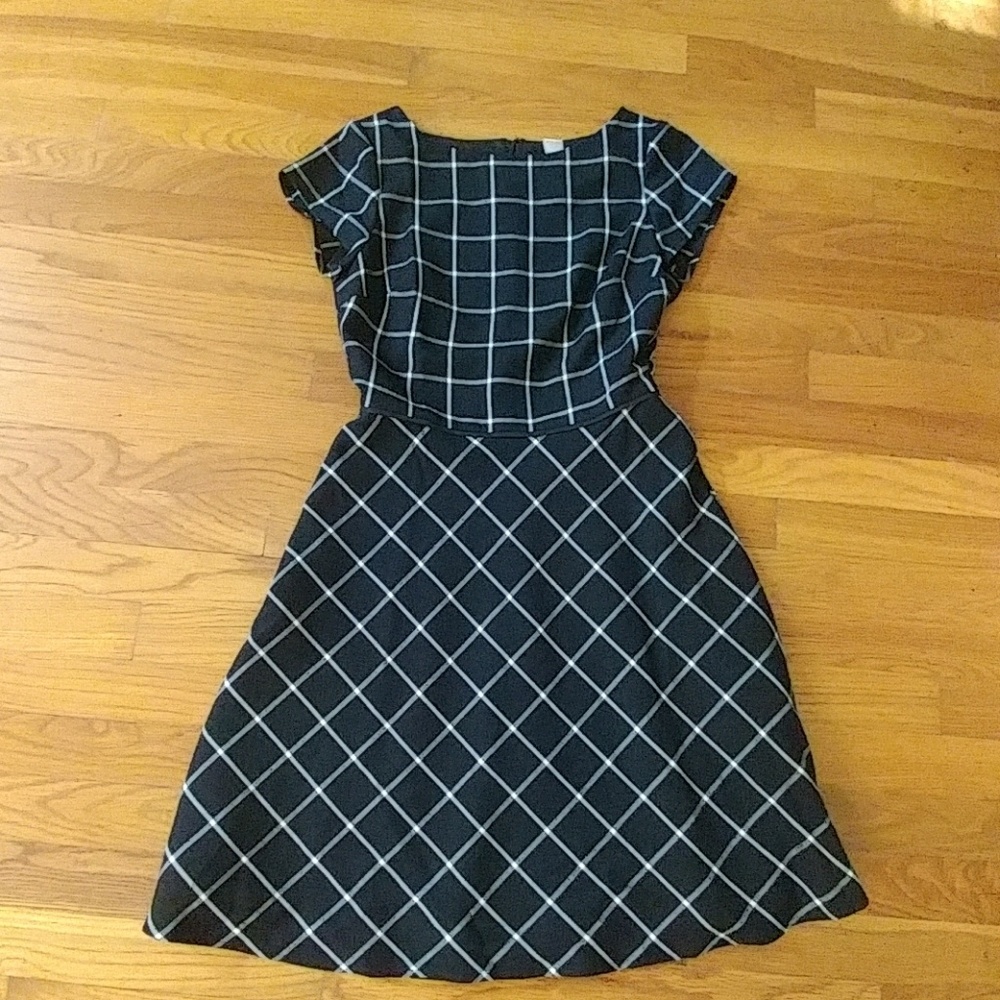 Whbm plaid dress