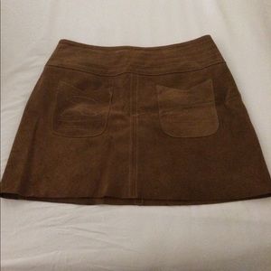 Free People suede skirt
