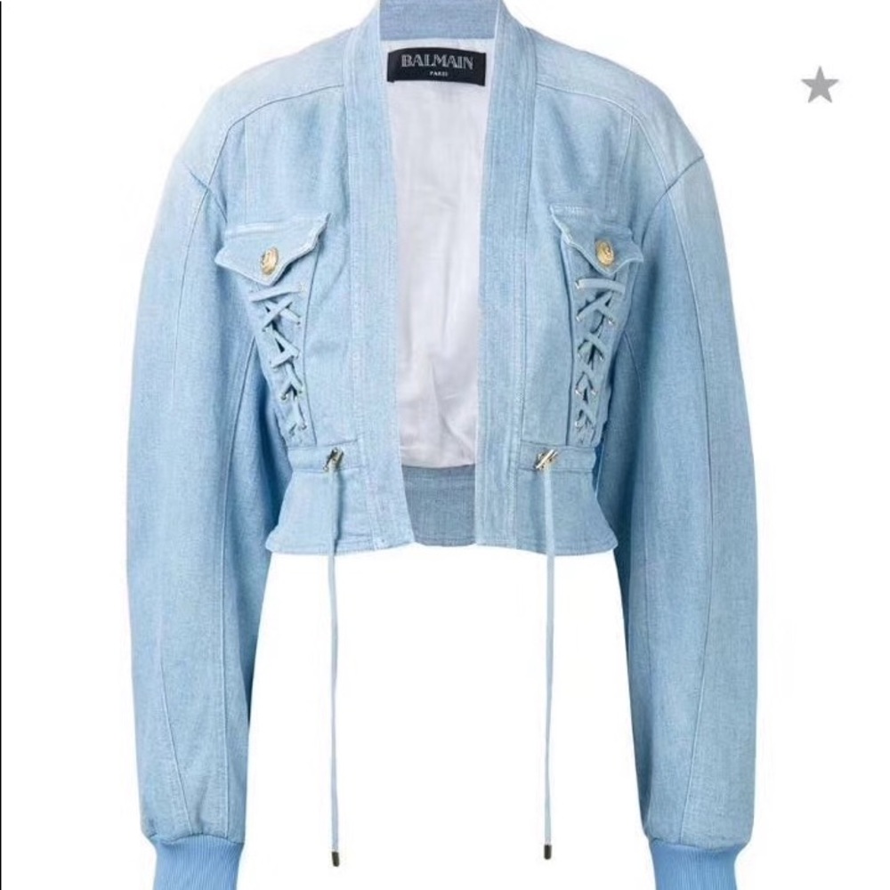 Balmain denim jacket size 36