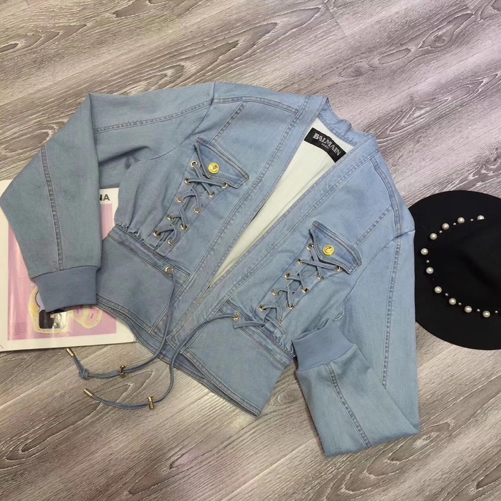 Balmain denim jacket size 36 - Picture 3 of 6