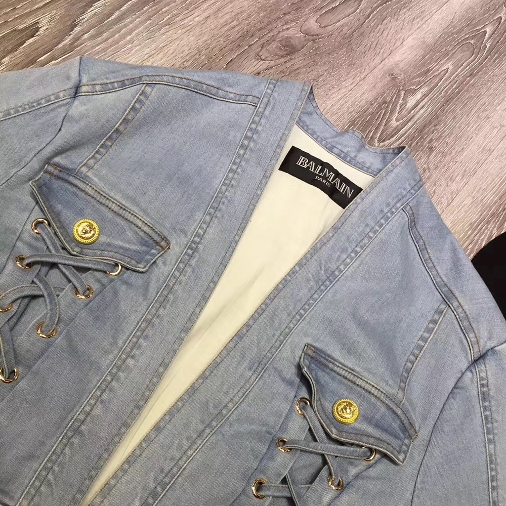 Balmain denim jacket size 36 - Picture 5 of 6