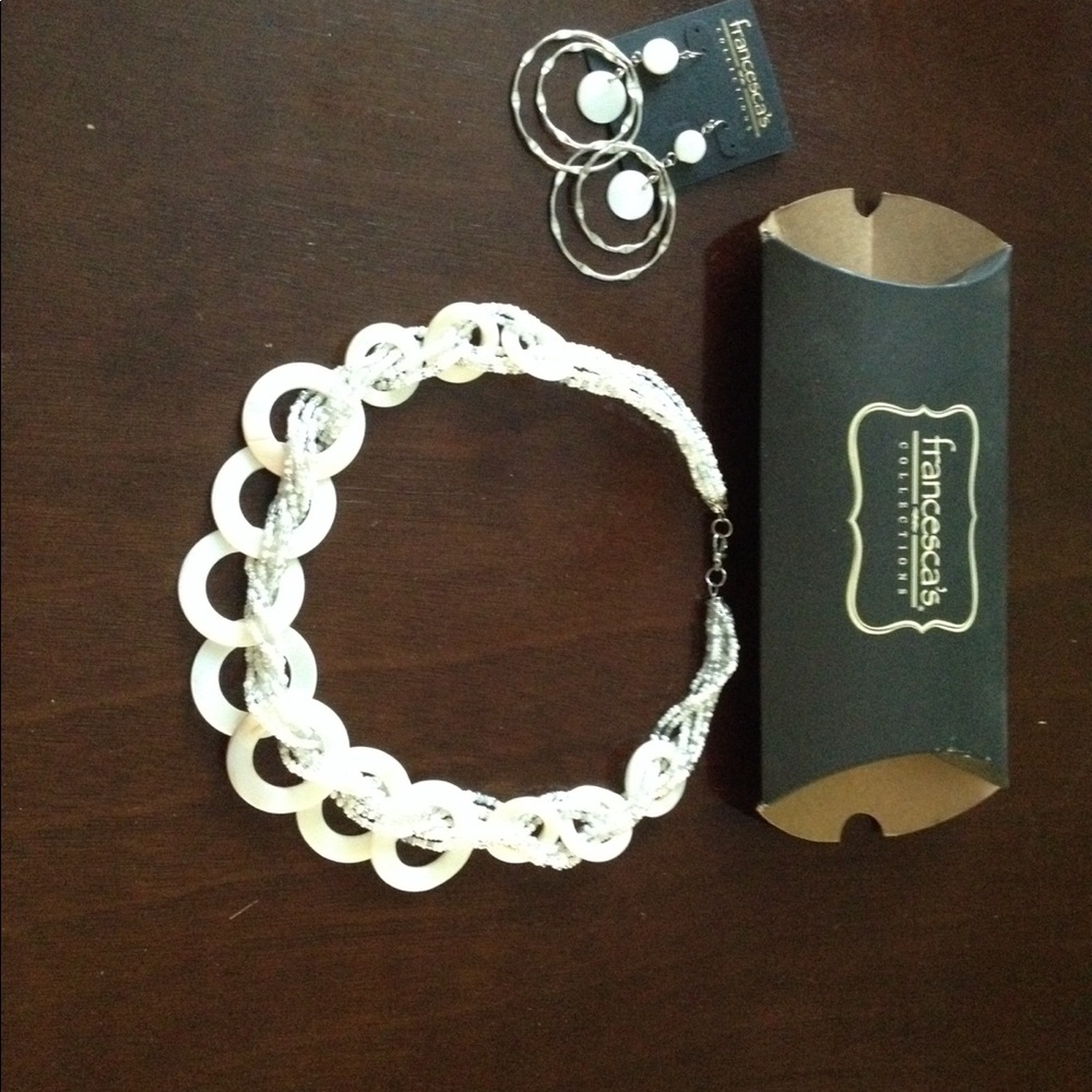 Francesca's Collections White Jewelry Set