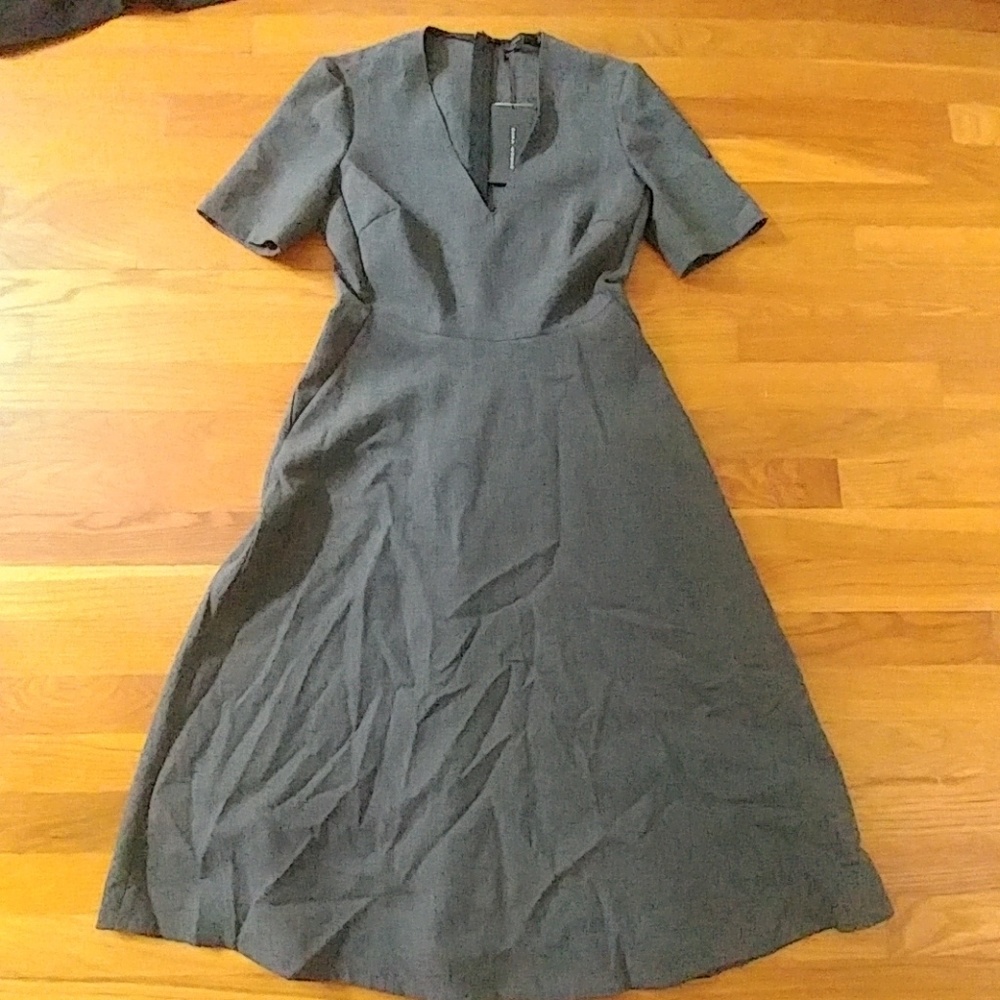 Grey Zara work dress
