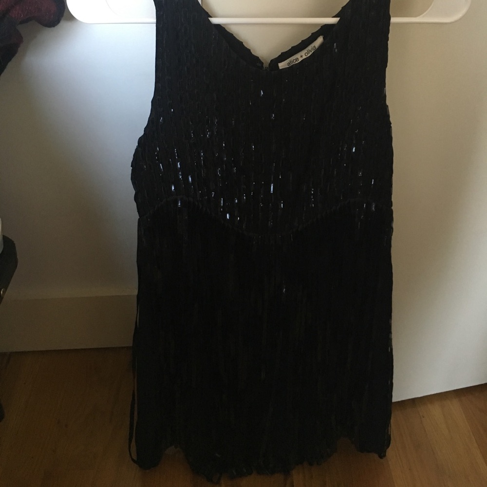 Alice and Olivia little black dress