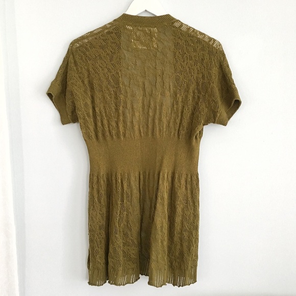 {anthro} pointelle wisp cardigan - Picture 5 of 8