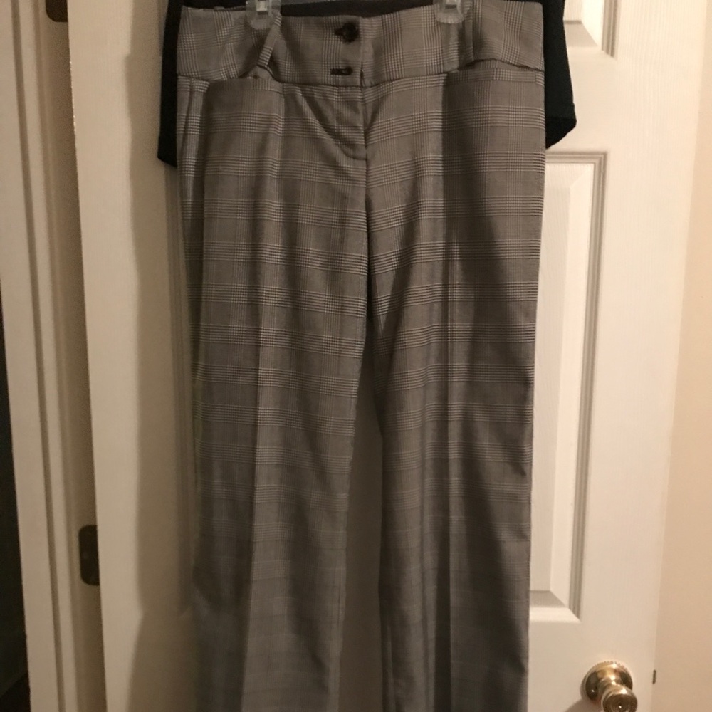The Limited Drew fit b&w plaid pant size 8