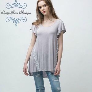 Plus size lavender tunic