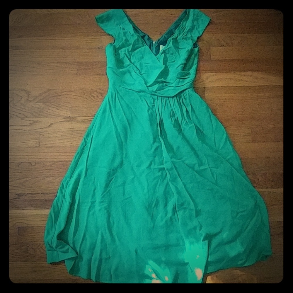 Elegant green Kate Spade midi dress