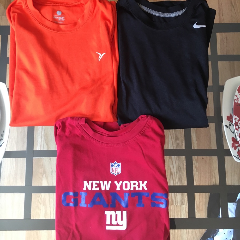 3 shirts men's small